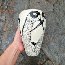 Load image into Gallery viewer, Black-necked stilt vase