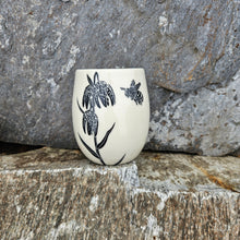 Load image into Gallery viewer, Chocolate lily and bee cup, large
