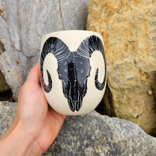 Load image into Gallery viewer, Ram skull cup, large
