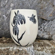 Load image into Gallery viewer, Chocolate lily and bee cup, large
