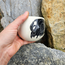 Load image into Gallery viewer, Cat skull cup, medium
