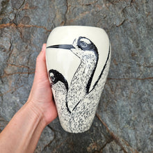 Load image into Gallery viewer, Black-necked stilt vase
