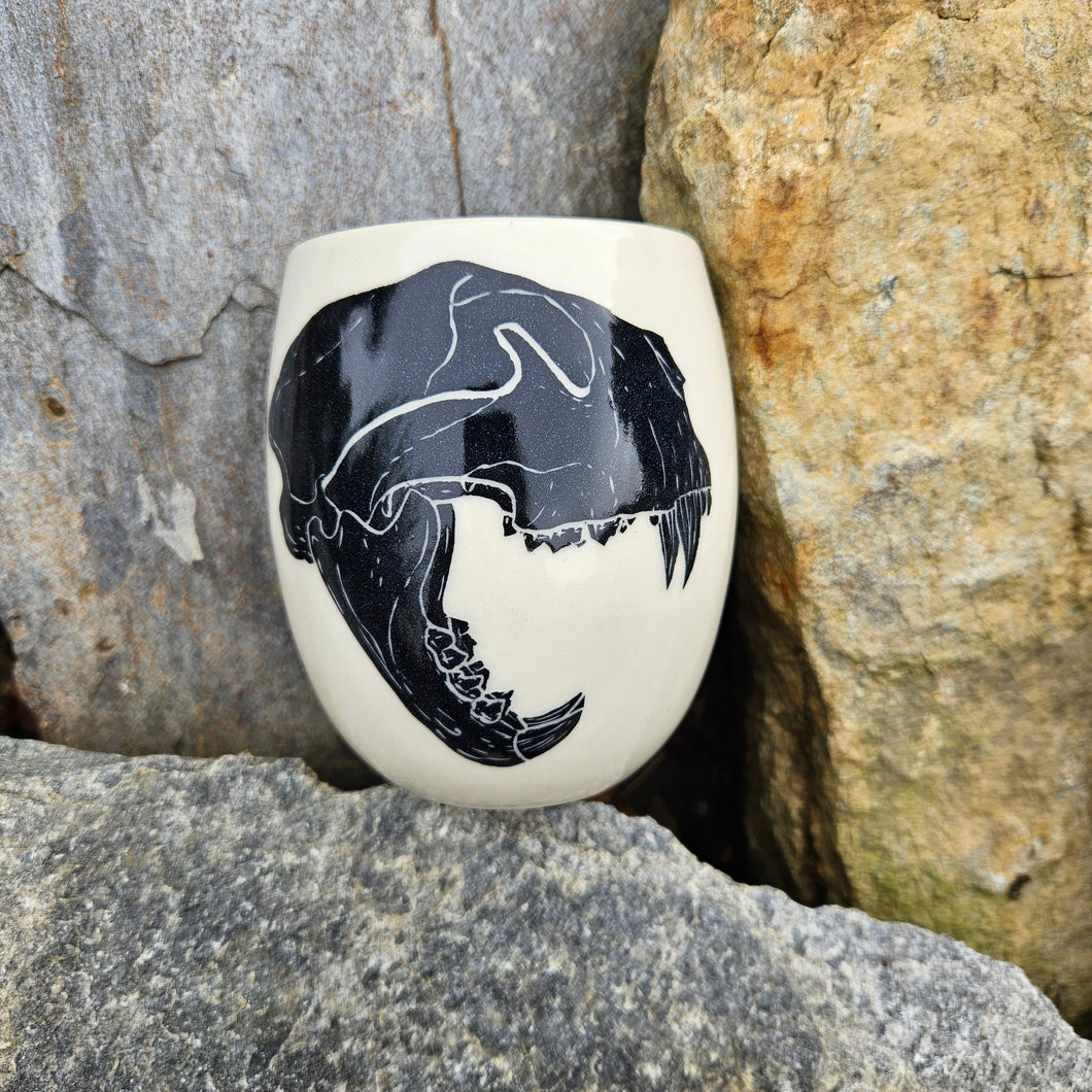 Wolverine skull cup, large