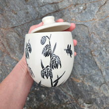 Load image into Gallery viewer, Chocolate lily and bee jar
