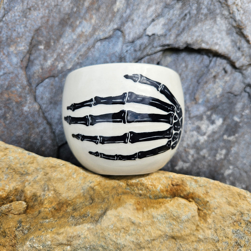 Skeletal hand cup, medium
