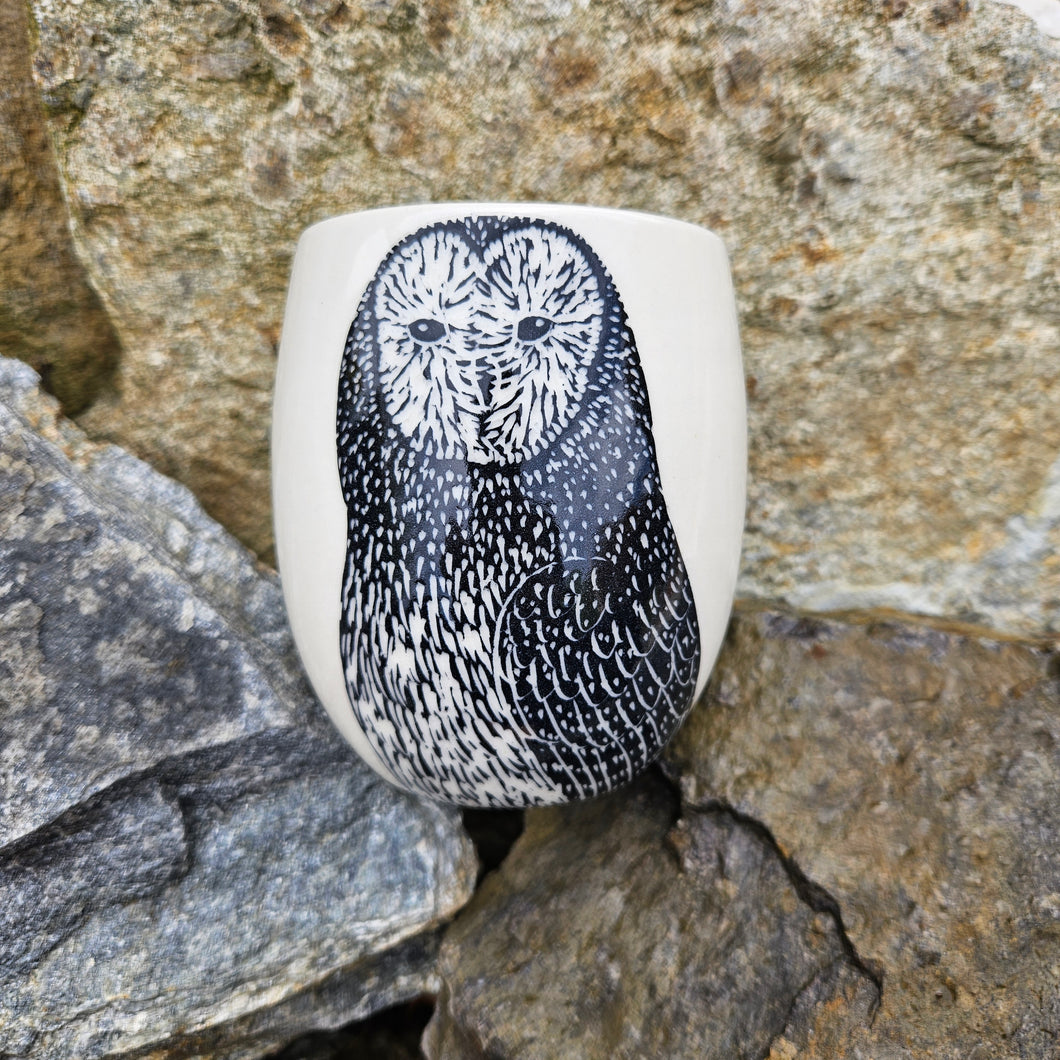 Barn owl cup, large