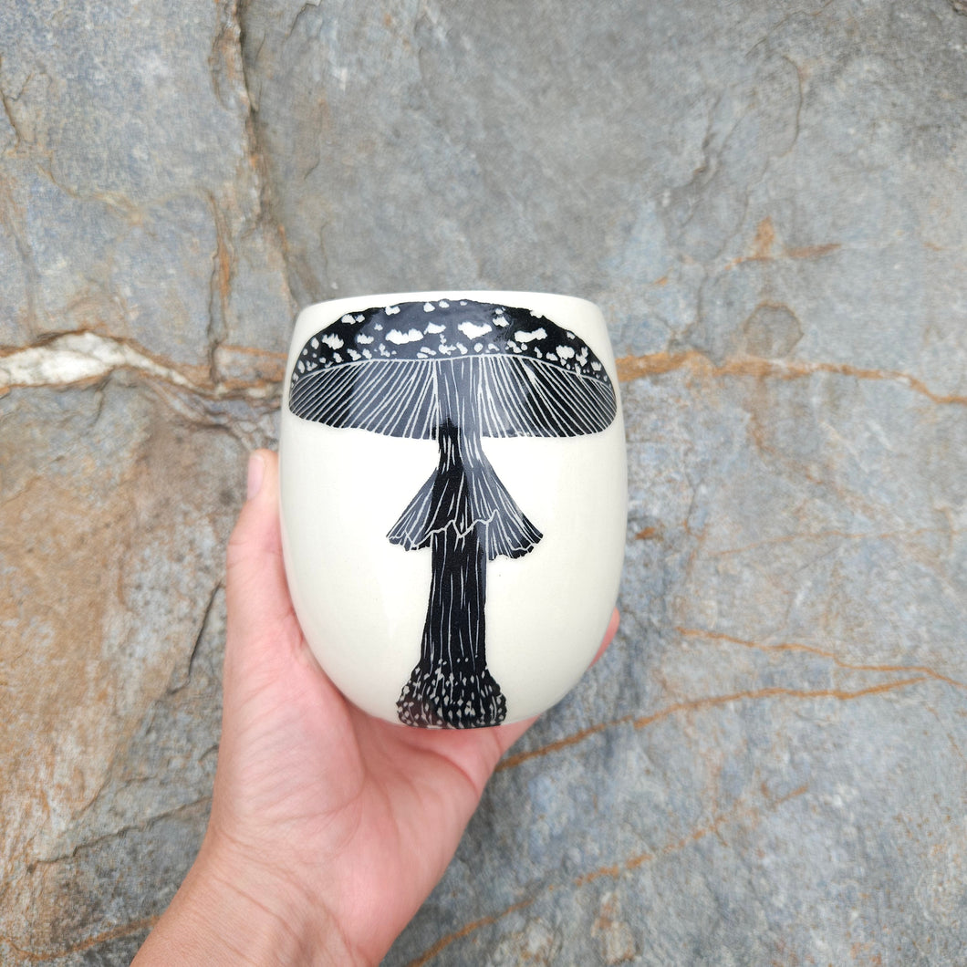 Amanita mushroom cup, large