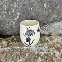 Load image into Gallery viewer, Chocolate lily and bee cup, large
